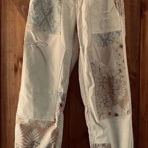 Anthropologie Rustic Detailed Pants by Pilcro, Size 26